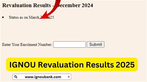 revaluation results ignou|IGNOU Online Reevaluation .